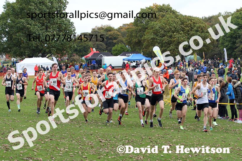 Senior mens Northern Cross Country Relays, Graves Park, Sheffield. Photo: David T. Hewitson/Sports for All Pics